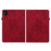 itel Pad One 10.1 Red Butterfly Flower Embossed Leather Tablet Case - 3
