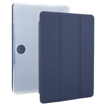 OnePlus Pad 2 Tri-fold Clear TPU Leather Tablet Case with Pen Slot Blue - 1