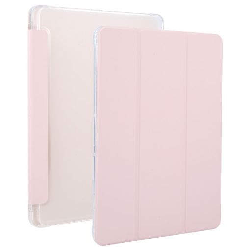 OnePlus Pad 2 Sand Pink Tri-fold TPU Leather Case with Pen Slot - 1
