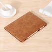 Retro Book Style Leather Tablet Case for iPad Pro 13 2024 - Brown - 2