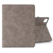 Retro Book Style Leather Tablet Case for iPad Pro 13 2024 - Grey - 1