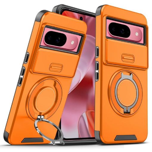 Google Pixel 10/10 Pro Orange Camshield Ring Holder Case - 1
