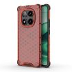Red Honeycomb Shockproof Phone Case for Redmi Note 14 Pro 5G - 1