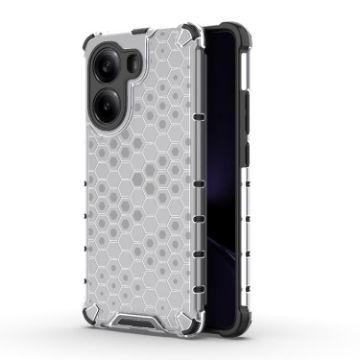 Redmi Turbo 4 5G Honeycomb Shockproof Phone Case - White - 1
