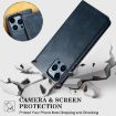Samsung Galaxy A07 4G Blue Leather Phone Case - Oil Wax Crazy Horse Texture - 8