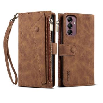 Samsung Galaxy A17 5G ESEBLE Retro Frosted RFID Leather Case Brown - 1