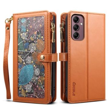 Samsung Galaxy A17 5G ESEBLE Star Lanyard Wallet RFID Leather Case Brown - 1