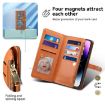 Samsung Galaxy A17 5G ESEBLE Star Lanyard Wallet RFID Leather Case Brown - 5
