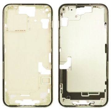iPhone 15 Yellow Middle Frame Bezel Plate + Side Keys & Card Tray CE EU - 1