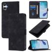 Samsung Galaxy A07 4G Black Embossed Leather Phone Case Skin-feel - 1