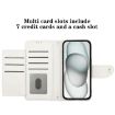 Realme Neo7 Turbo 5G White Rhombic Texture Flip Leather Case with Lanyard - 4
