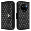 Realme Narzo 80/14 Pro 5G Rhombic Flip Leather Case with Lanyard - Black - 2