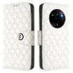 Realme Narzo 80/14 Pro 5G Rhombic Flip Leather Case with Lanyard White - 2