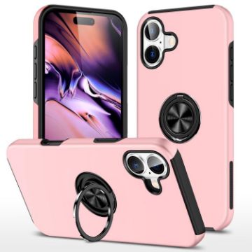iPhone 17 Magnetic Case with Invisible Ring Holder - Rose Gold - 1
