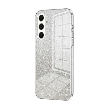 Samsung Galaxy A17 Gradient Glitter Electroplated Transparent Case - 1