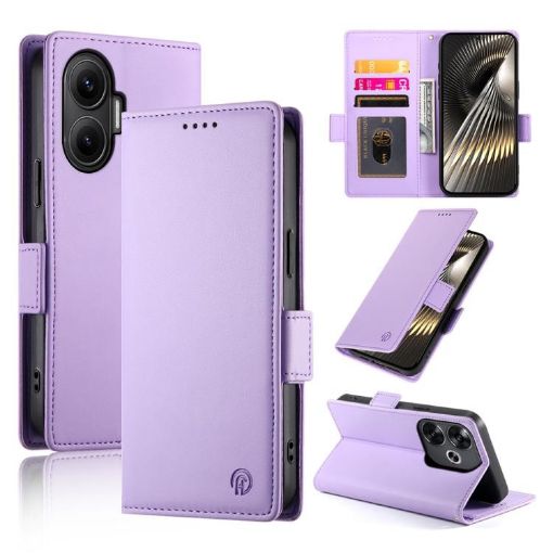 Redmi Turbo 4 Pro/Poco F7 Magnetic Frosted Leather Case - Purple - 1
