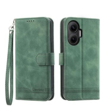 Redmi Turbo 4 Pro/Poco F7 Dierfeng Green TPU Leather Phone Case - 1
