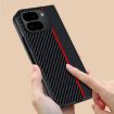 Google Pixel 10 Pro Fold Carbon Fiber Texture Phone Case (Black Blue) - 4