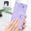 Xiaomi Civi 5 Pro 5G Light Purple Embossed Leather Phone Case - 4