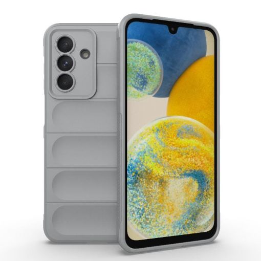Samsung Galaxy A26 5G Grey Magic Shield TPU Flannel Phone Case - 1