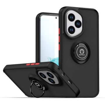 For Honor 400 Global 156.5mm Q Shadow 1 TPU + PC Phone Case Black+Red - 1