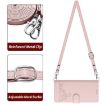 Xiaomi Civi 5 Pro 5G Pink Cat Rat Embossed RFID Leather Case with Lanyard - 3