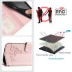 Xiaomi Civi 5 Pro 5G Pink Cat Rat Embossed RFID Leather Case with Lanyard - 5