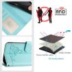 Xiaomi 15S Pro 5G Mint Green Cat Rat Embossed RFID Leather Case - 5