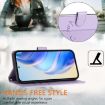 TCL 605/60 SE Light Purple RFID Leather Phone Case - Smile Embossing - 4