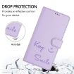 OnePlus Ace 5 Ultra Smile Embossing RFID Leather Case Light Purple - 5