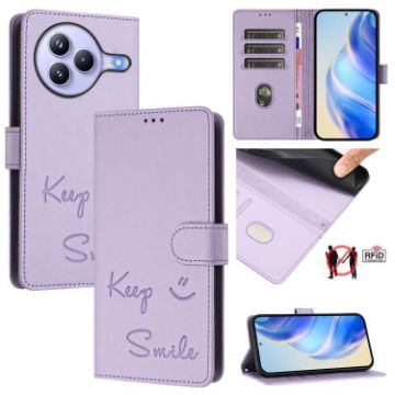 Xiaomi Civi 5 Pro 5G Light Purple RFID Leather Phone Case - 1