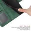 Redmi 14C 4G Green Sunflower Embossed Flip Leather Case with Lanyard - 7
