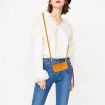 Redmi Note 14 5G Yellow Sunflower Embossed Leather Flip Case with Lanyard - 8