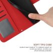 Redmi Note 14 5G Sunflower Embossed Flip Leather Case with Lanyard Red - 7
