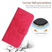 Redmi Note 14 4G EU Sunflower Embossed Flip Leather Case Rose Red - 5