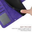 Redmi A5/Poco C71 Sunflower Embossed Flip Leather Case Dark Purple - 7