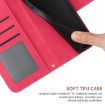 Redmi A5/Poco C71 Sunflower Embossed Flip Leather Case Rose Red - 7
