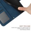 Redmi 13x Sun Flower Embossed Flip Leather Case with Lanyard Blue - 7