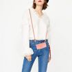 Redmi 13x Pink Sunflower Embossed Flip Leather Case with Lanyard - 8