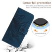 Redmi A5 4G Sunflower Embossed Flip Leather Case with Lanyard, Blue - 5
