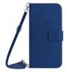 Redmi A5 4G Sun Flower Embossed Flip Leather Case with Lanyard - 2
