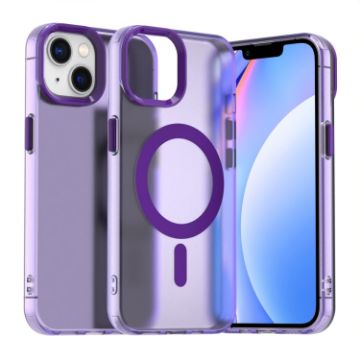 iPhone 15 Candy Magsafe Hybrid TPU Case - Purple - 1