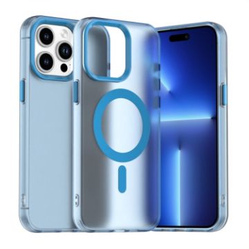 iPhone 13 Pro Max Candy Magsafe PC Hybrid TPU Case - Blue - 1