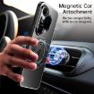 Huawei Pura 80 Pro 5G Black Rotating Holder Frosted Metal Phone Case - 5