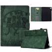 Samsung Galaxy Tab A7 2020 T500 Cats Embossed Leather Case Green - 1