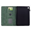 Samsung Galaxy Tab A7 2020 T500 Cats Embossed Leather Case Green - 3