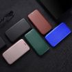 Xiaomi Poco F7 5G Global Flip Leather Phone Case Blue - Carbon Fiber Texture - 8