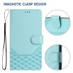Ulefone Note 14 Mint Green RFID Leather Phone Case Honeycomb Design - 5