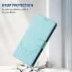 Ulefone Note 14 Mint Green RFID Leather Phone Case Honeycomb Design - 7