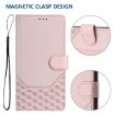 Ulefone Note 18 Ultra Pink RFID Leather Phone Case Honeycomb Embossing - 5